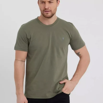 Tactical Likralı Penye Kumaş T-shirt Haki Renk
